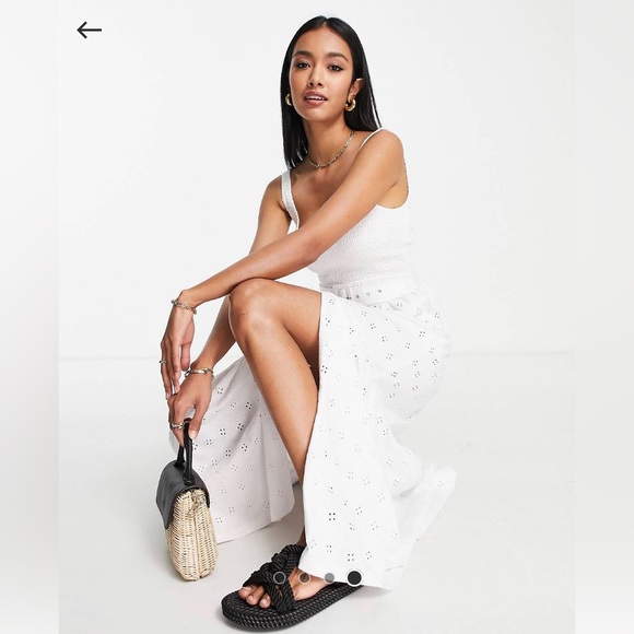 ASOS Design Maxi dress in white Size 8 - Picture 4 of 4